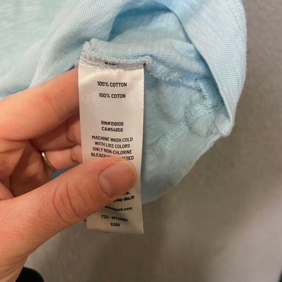 Life is good womens graphic tshirt XL blue lightweight beach outdoor colorful - Picture 7 of 9